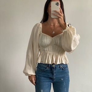 SILK BLOUSE FROM LULUS